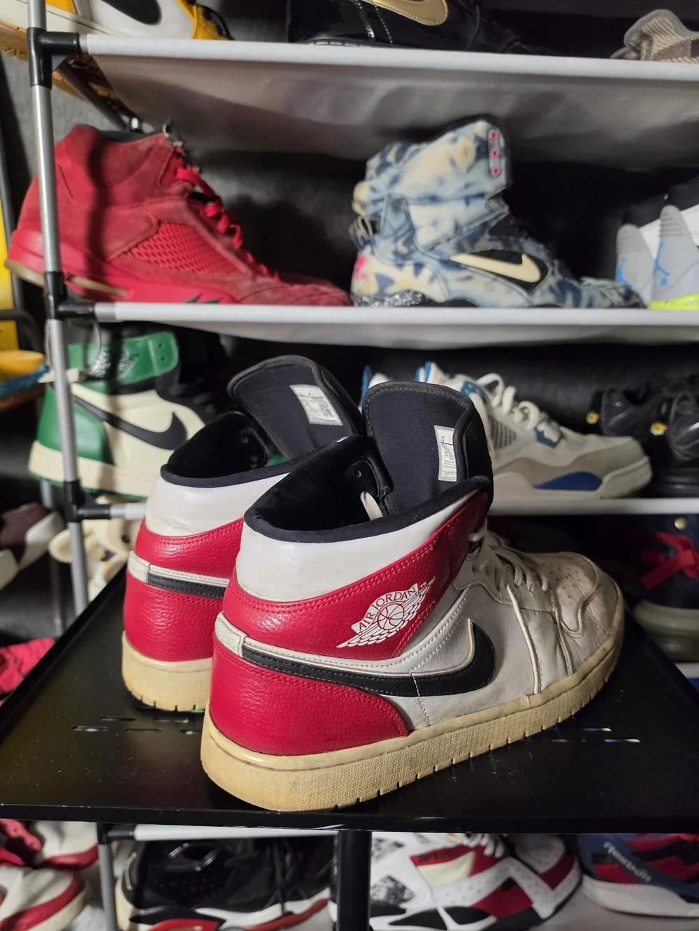 🔥 Nike Air Jordan 1 Chicago Men Size 13 Retro High Top Sneakers White/Red/Black
